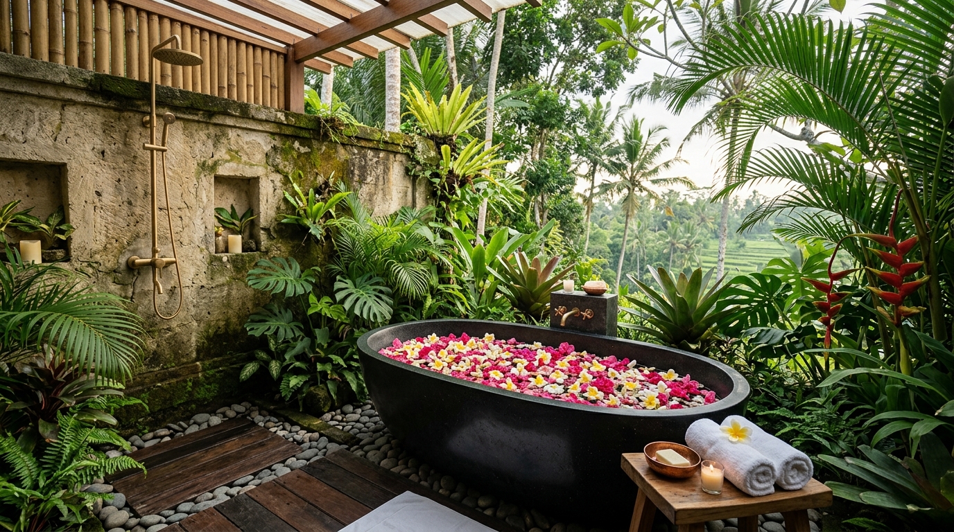 Semi-Open Garden Bath